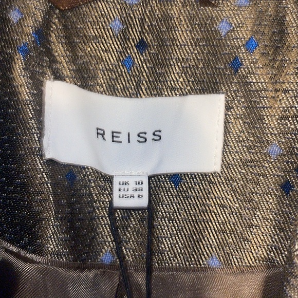 Reiss Zircon Metallic Jacquard Blazer - size 6 - NWT. R - Picture 5 of 7